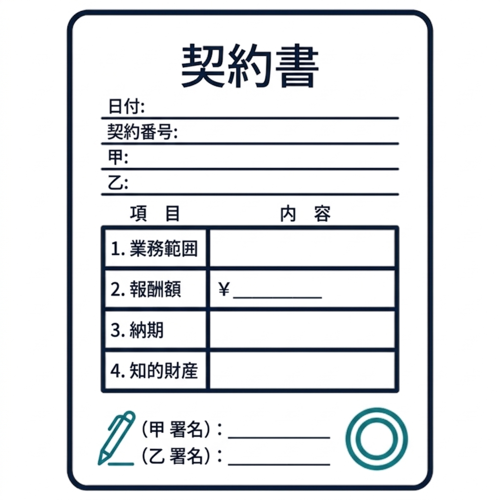 契約書類アイコン